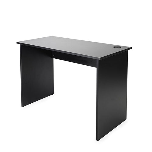 Escritorio con base tipo panel color negro