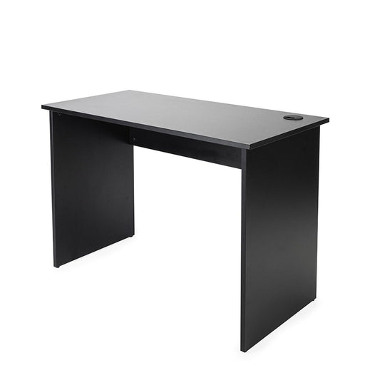 Escritorio con base tipo panel color negro