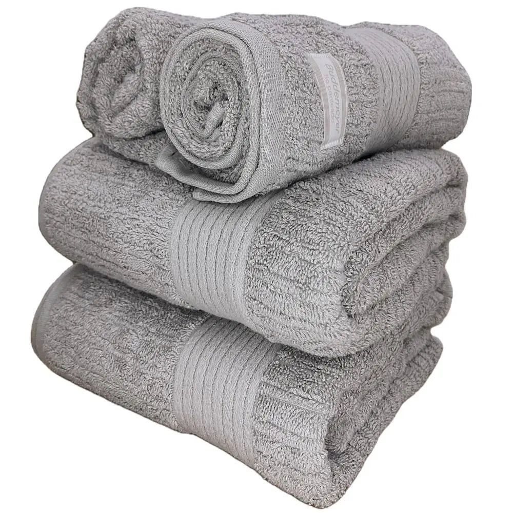Juego de toallas de baño Serena hilo peinado 4 piezas suave