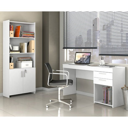Escritorio 2 cajones Office blanco