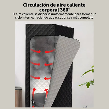 Baño Vapor Spa Sauna Portatil 9niveles Temporizador 1200w 3l