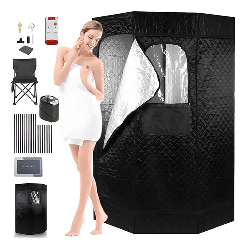 Baño Vapor Spa Sauna Portatil 9niveles Temporizador 1200w 3l