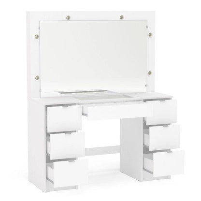 Tocador Camerino Francia con 6 luces blanco