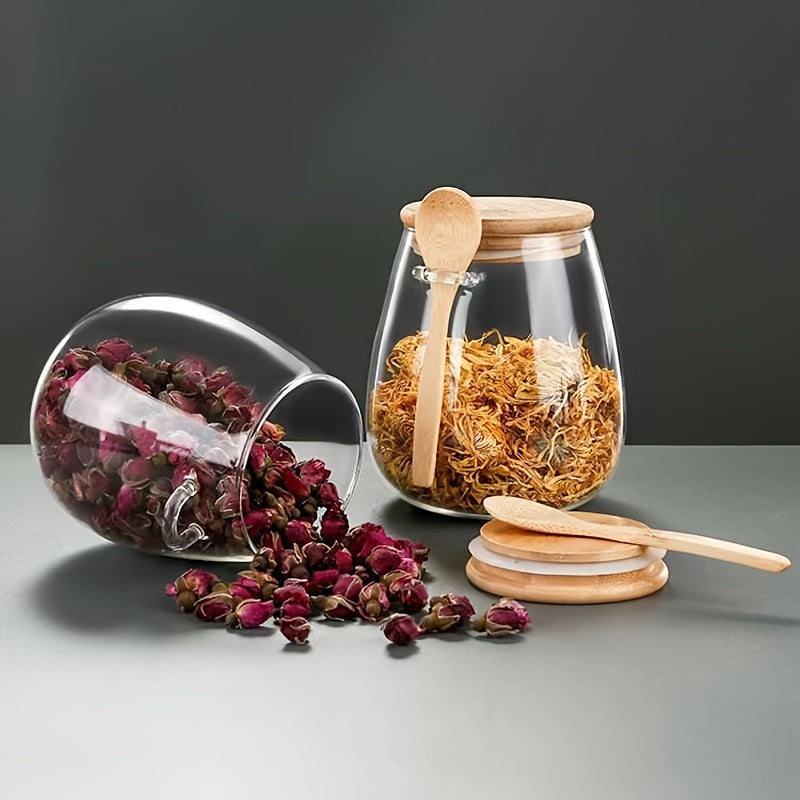 Frasco de vidrio con tapa hermética