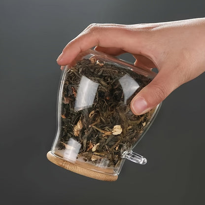 Frasco de vidrio con tapa hermética