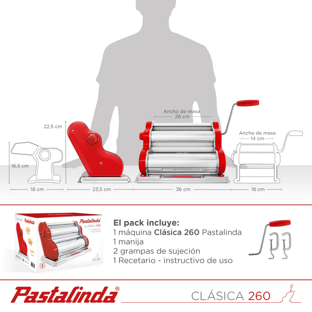 Maquina Para Hacer Pasta - Pastalinda Classic 260