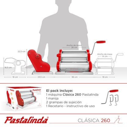 Maquina Para Hacer Pasta - Pastalinda Classic 260